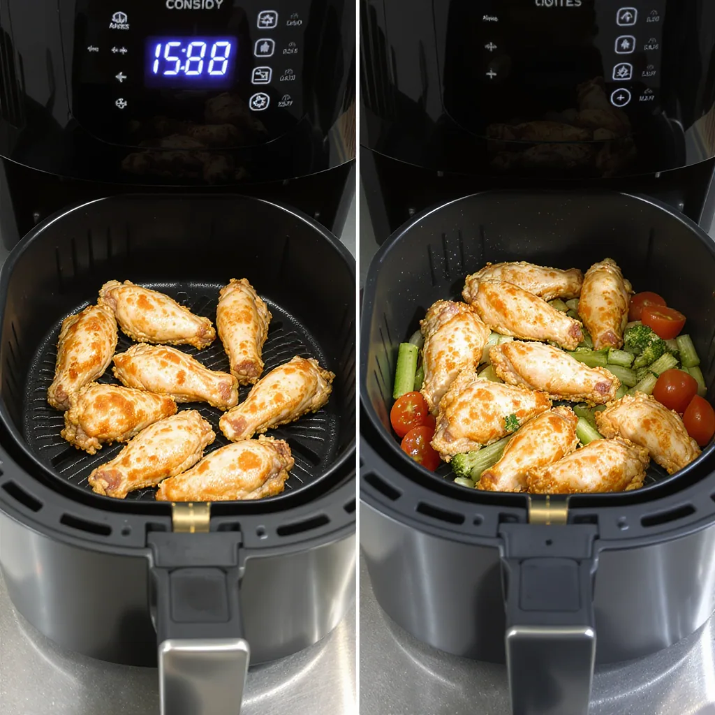 Correct Vs Incorrect Air Fryer Basket Loading For Even Cooking