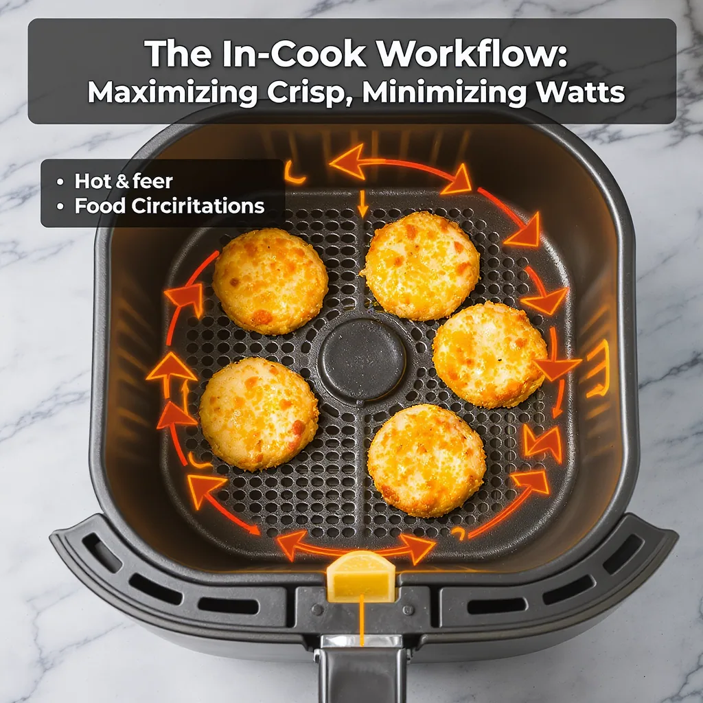 Diagram Of Hot Air Circulation In An Fryer With Spaced