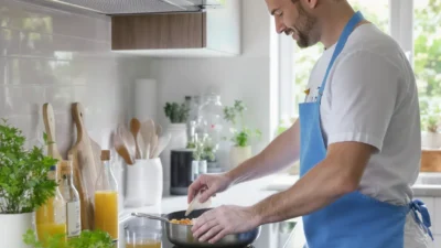 Professional cleaning a modern oven interior for efficient, energy-saving cooking performance
