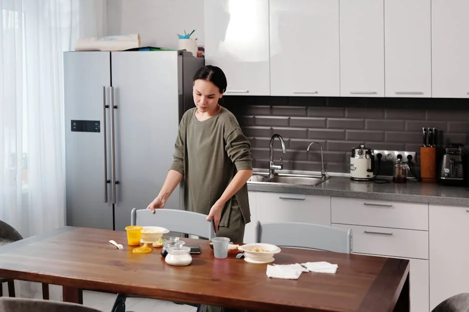 Organized Kitchen Counter With Appliances