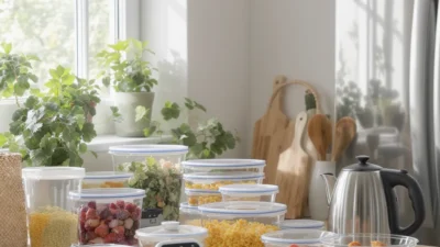 A printable checklist for leftover and batch cooking to save energy in a smart kitchen.