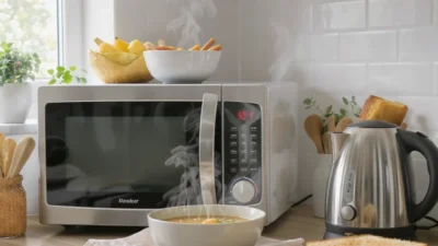 Diagnosing common small appliance problems like slow heating, large portions, and energy waste.