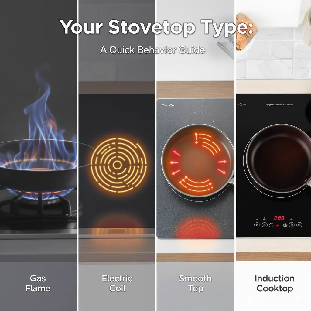 Side-by-side Comparison Of Gas Electric Coil Smooth Top And Induction