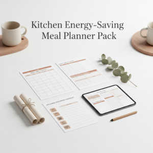 Kitchen Energy-Saving Meal Planner Pack